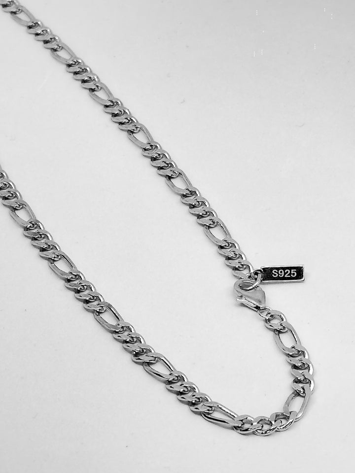 Figaro Chain aus S925 Sterling Silber - 5mm