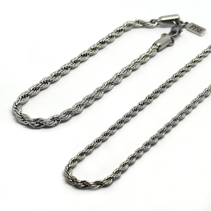 Rope Chain & Bracelet Set - 3mm